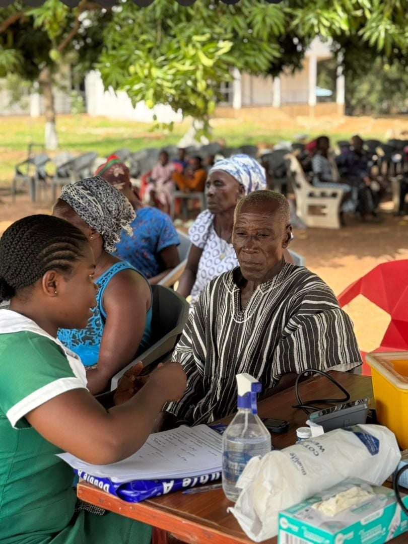 KGL Foundation delivers free health screening and blood donation for over 500 residents in Oti Region